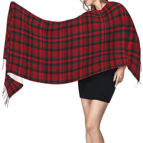 Macduff Modern Tartan Imitation Cashmere Tassel Scarf Winter Scarf Autumn Softest Classic Warm3