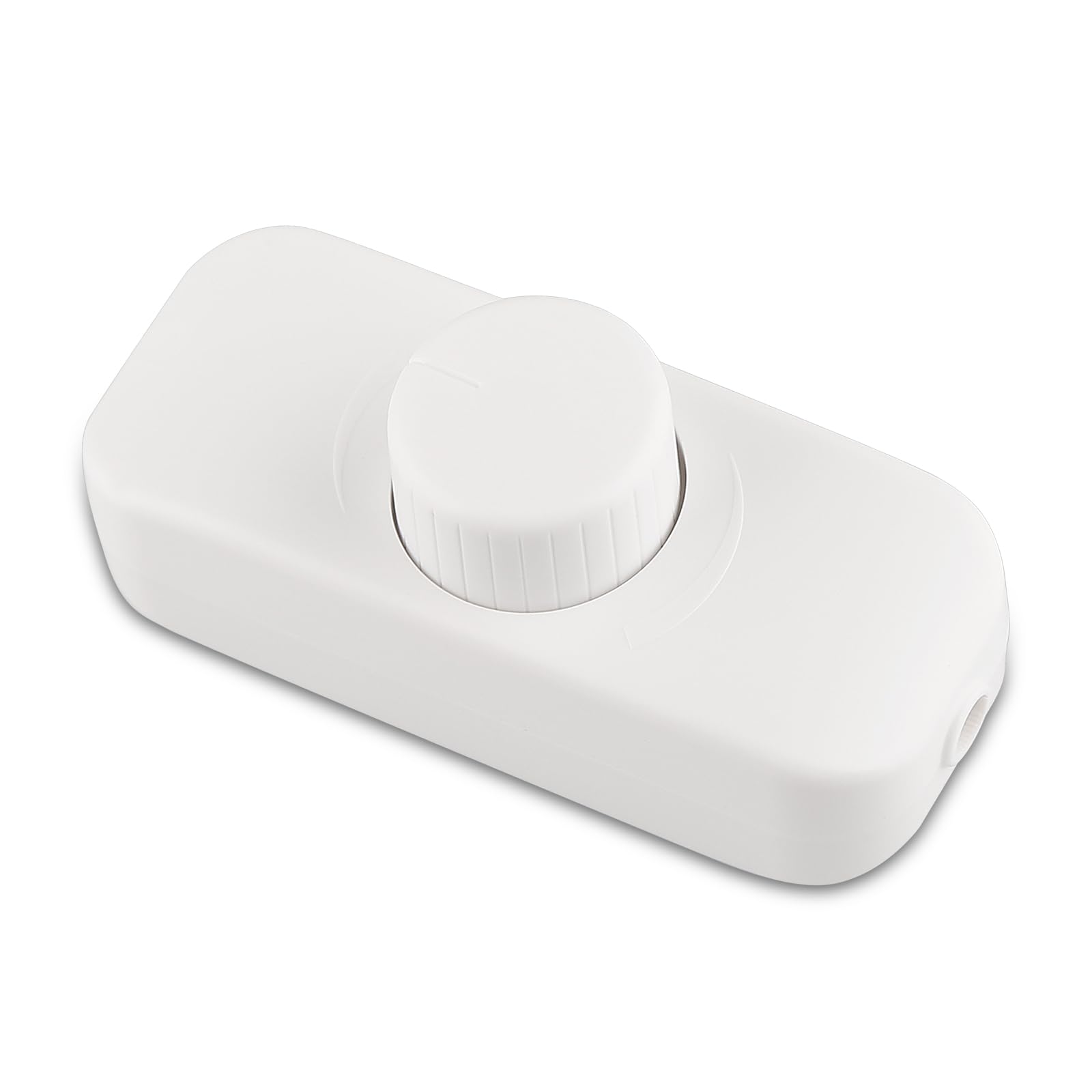 Cord Dimmers, Inline Dimmer Switch for LED Lights, 220V-240V Dimmable Switch with Rotary Control, Suitable for Table Lamps, Pendant Lights, Incandescent and Halogen Bulbs – White, Style 1