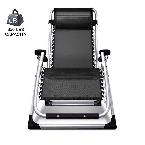 Chaise longue d'extérieur pour soulager le dos avec coussin ergonomique