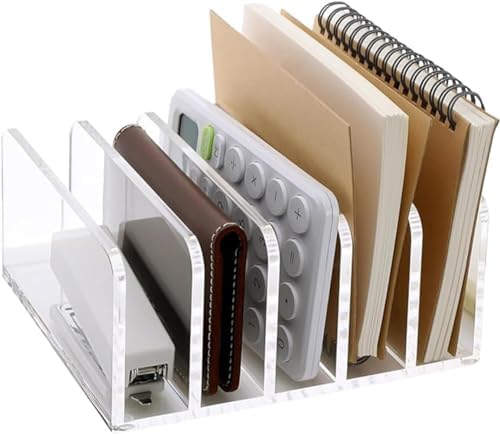 Clear Desktop File Organizer Acrylic File Holder Multifunction Mails