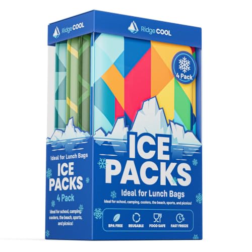 4 Pack Slim Ice Packs