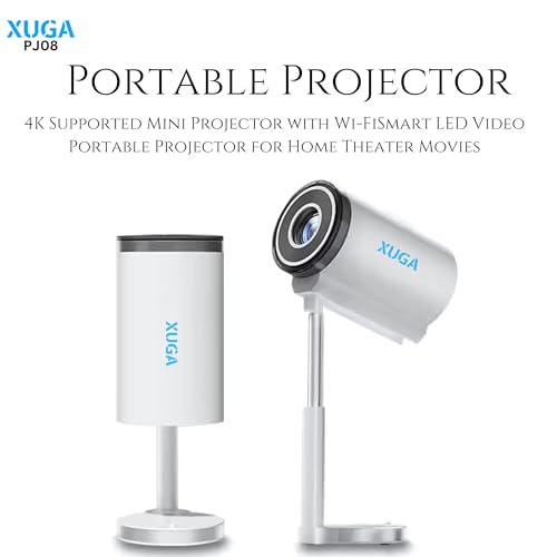 Image of XUGA Cybernautt Series XP08 1080P Full HD Smart Projector with 4K Support | 5000 Lumens | Android | 120 inch Screen | 200ANSI | 5 Watt HiFi Speaker | 30000 hrs Lamp Life