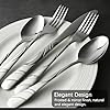 Amazon.com | IFERRENS 40-Piece Silverware Set for 8, 18/0 Frosted ...