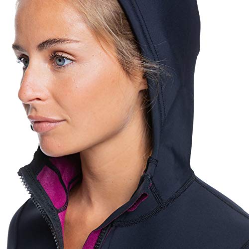 Chaqueta de buceo con capucha y cremallera frontal para mujer Roxy Syncro Paddle 1.0 FLT Wetsuit Top miniatura 6