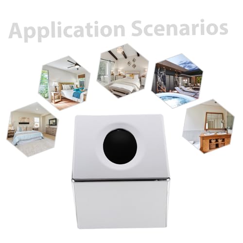 Boîte à mouchoirs plastique décorative avec support napkin incurvé - 4
