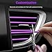OBVIS 20 Pcs Purple Car Vent Outlet Trim Strip Chrome PVC Car Air Conditioner Vent Outlet Decoration Decorating Strip Interior Accessories DIY
