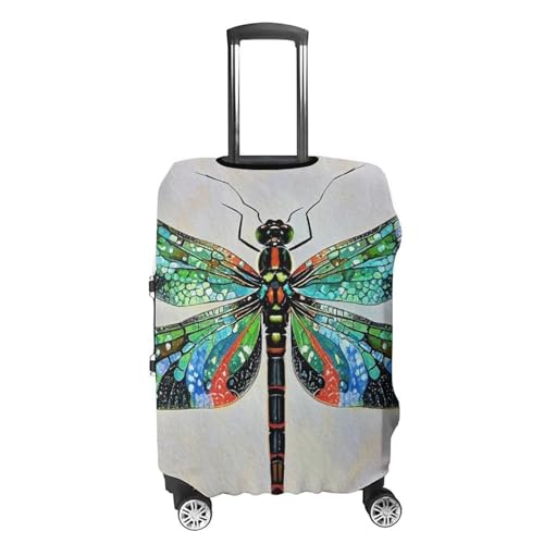 Dragonfly Printed Luggage Cover Protector, Fits 18-32 Inch Luggage4