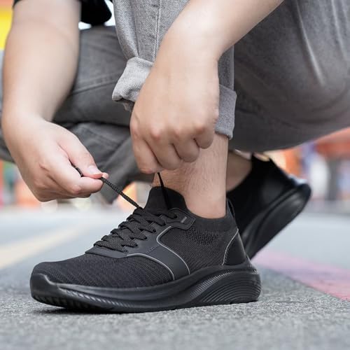 Image of ITAZERO Men's Wide Toe Box Wide Width Hands-Free Slip-On Shoes, Walking Sneakers with Arch Support for Plantar Fasciitis, Diabetic Swollen Feet