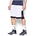 Under Armour Men's Baseline Basketball Shorts, White (102), Medium