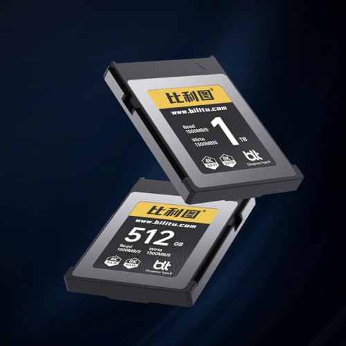 Bilitu - Tarjeta de memoria profesional CFexpress tipo B de 512 GB, apta para fotógrafos, fotógrafos, hasta 1500/1200 MB/s, vídeo 4K 6K - imagen 3