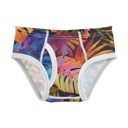 KLL Leaves Monstera Blots Baby Boys Comfort Boxer Briefs Breathable Children Panties