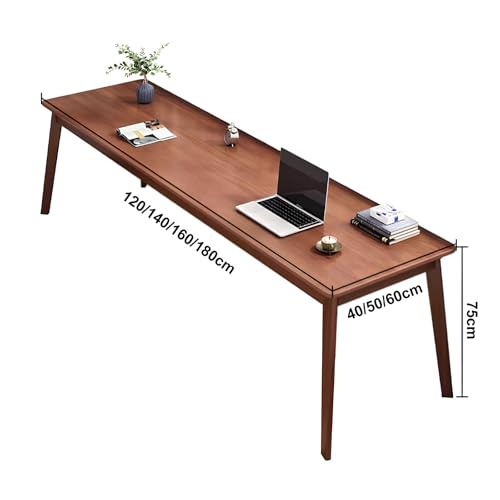 Bureau de direction en bois massif et moderne pour poste informatique - 2