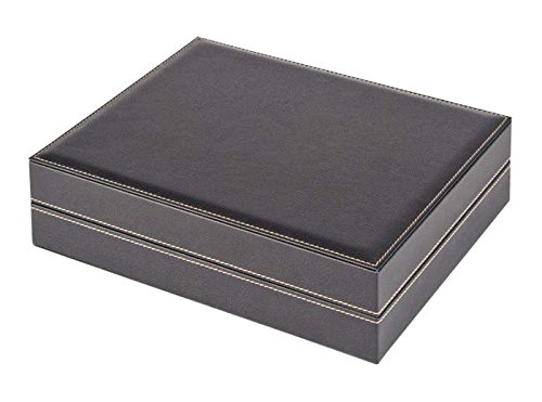 LINDNER Das Original Kasetka na monety NERA XL z 3 otworami i czarnymi wkładkami na monety z 240 kwadratowymi przegródkami na monety/kapsułki do Ø 24 mm