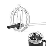 1 paquete de tapas abatibles para vaso Yeti Rambler de 26 onzas, vaso de 30 onzas, taza de popote de 35 onzas y taza de popote de 42 onzas, sin BPA, reutilizable, a prueba de derrames, color negro