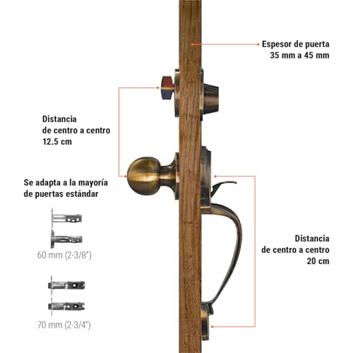Cerradura para puerta principal Marca HERMEX (3)