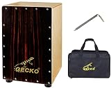 GECKO Cajon BOX Drum-Wooden Percussion Box musical instrument bass drum box acoustic box drum beat b