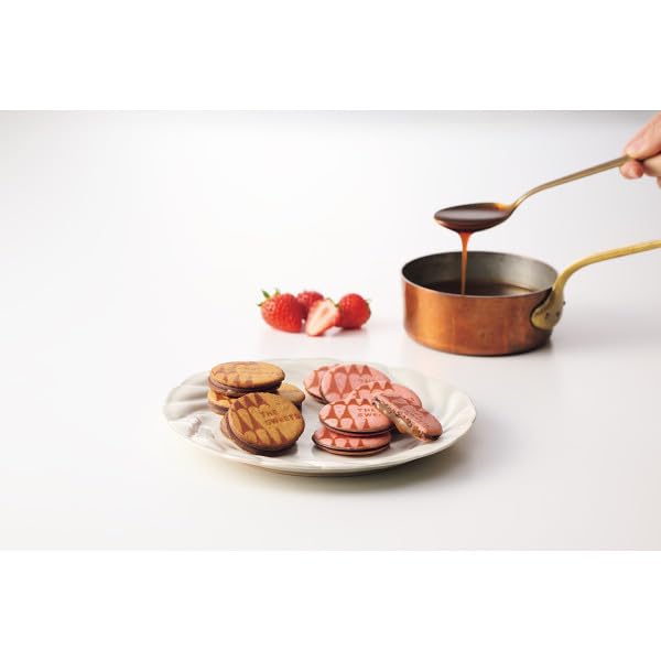 Amazon.co.jp: THE SWEETS ザ・スウィーツ 苺キャラメルサンドクッキー