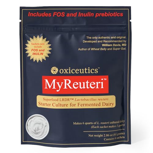 Image of MyReuteri Complete Starter Culture - LRDR + 13 g FOS /Inulin Prebiotic Blend - Live Probiotic Cultures - Makes 6 Quarts Yogurt‑Like Cultured Dairy - Developed with Dr. William Davis