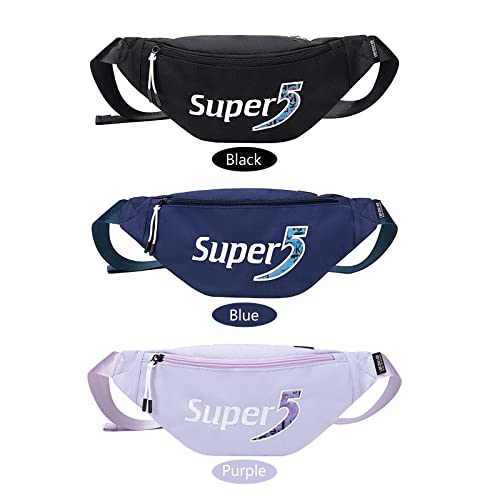 SHUBIAO Zwarte heuptas,Dames Heuptas voor heren met zak Ritssluiting Verstelbare riem Heuptas Multifunctionele heuptas Heuptassen Schoudertas Pouch Borsttas voor sportschool Fitness Workout Reizen - Image 3