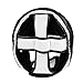 Fighting Sports S2 Gel Full Training Headgear, Black/White, Large