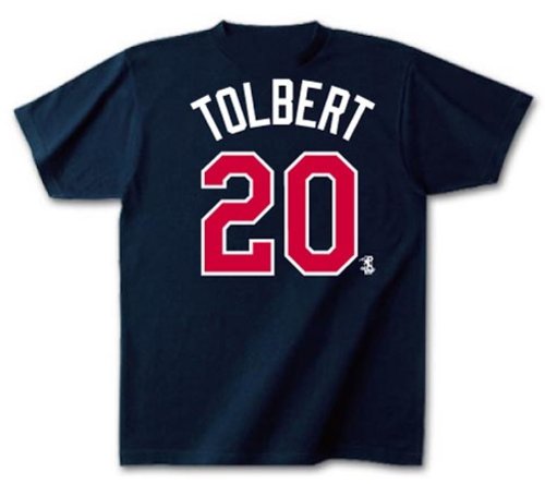 (エスエスケイ)SSK ミネソタ・ツインズ 選手別&背番号(ネーム&ナンバー)Tシャツ ネイビー TOLBERT(マット・トルバート) 背番号20 内野手 L MLB952017