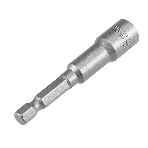 Uxcell 5 Pcs 1/4" Quick-Change Hex Shank 8Mm Magnetic Nut Setter Driver Drill Bit, 65Mm Length, Metric #TOP4
