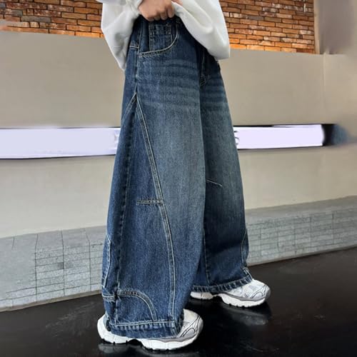 Boys Baggy Jeans Kids Wide Leg Relaxed Fit Hip Hop Denim Pants Aesthetic Cargo Jean with Pockets2