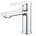 BELZ Wasserhahn Bad, Einhebel-badarmatur, Armatur Badezimmer, Mischbatterie Bad, Höhe 96 mm, Energiesparend Waschbeckenarmatur Einhebelmischer für Badezimmer,Chrom