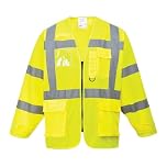 Portwest Hi-Vis Executive Jacket, Size: M, Colour: Yellow, S475YERM