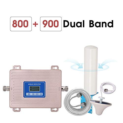 Cellular Verstärker, GSM Repeater 2g 3g 4g LTE 800 GSM 900 MHz Dual Band 4G Signal Booster B8 B20 LCD Display Omni Antenne,Cdma800mhz
