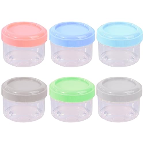 Contenedores De Condimentos - Ligeros 6 Piezas, Contenedores Para Condimentos Para Ensalada Apilables Con, Para Alimentos Sellados A Prueba De Agua, Portátil Para Microondas | Porta Sal