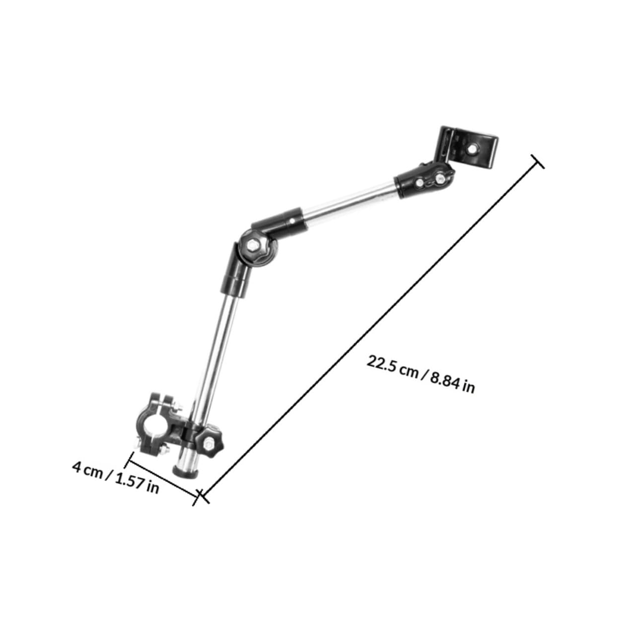 Soporte de paraguas para exteriores para usuarios de sillas de ruedas, soporte fijo de acero, protección UV y protección contra la lluvia, ideal para una vida independiente