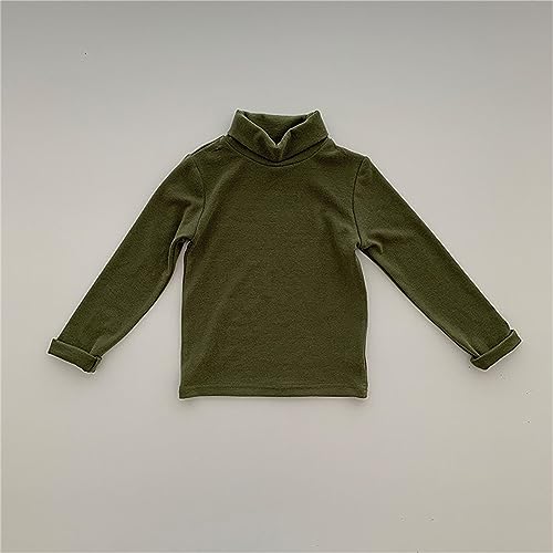 Betadog Boys Turtleneck Sweater, Big Boys' & Turtle Neck Long Sleeve Pullover Tops Girl Cotton (Green, 18-24 Months)3