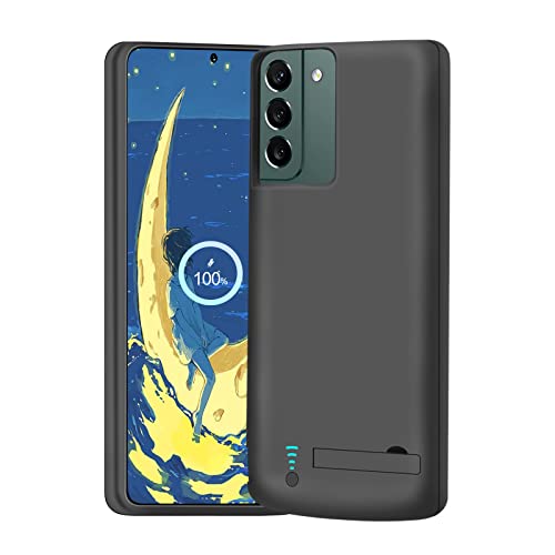 BAHOND Battery Case for Samsung Galaxy S22, 4800mAh Rechargeable Extended Battery Charging Charger Case, Add 100% Extra Juice, Not Compatible with S22+ or S22 Ultra (6.1 inch) Black
