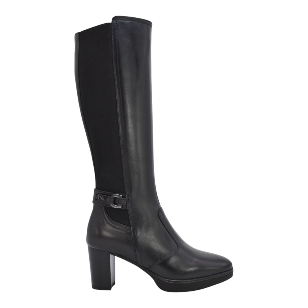Bottes Nero Giardini I514600D adaptées aux mollets délicats grâce au tissu extensible - 6
