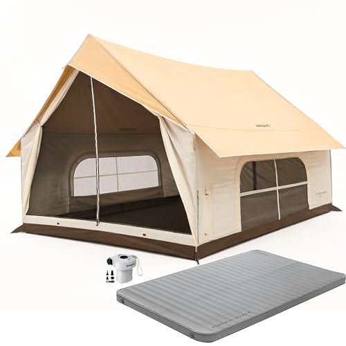 Carpa Canvas Hot Tent KingCamp para 6-8 personas con colchoneta inflable
