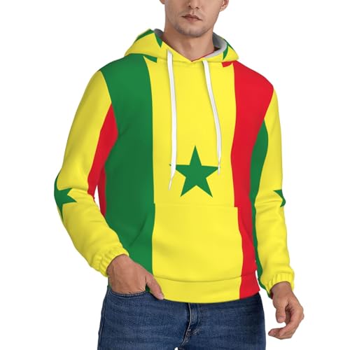 Sweat à capuche Sénégal homme épais idéal pour le streetwear