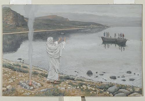Tableau Christ Tibériade Jacques Moderne : affiche graffiti 60x90cm