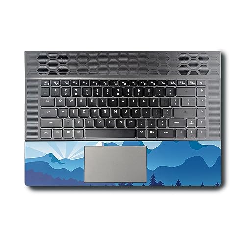 Image of MightySkins Skin Compatible with Alienware X16 R1 (2023) Full Wrap Kit - Blue Mountains | Protective, Durable, and Unique Vinyl Decal wrap Cover | Easy to Apply & Change Styles | Made in The USA