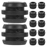 BESPORTBLE 12 Stück Gummidichtungen für Tischfußballstangen Stoßdämpfer Langlebige Ersatzbuchsen Schwarz Zubehör für Tischfußballtische