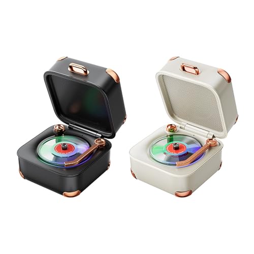 Tourne-disque vintage cadeau idéal avec 8H d'écoute et mallette - 7