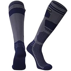 1 Pair-grey & Navy Blue-waterproof Socks Knee High