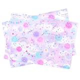 COLORFUL CANDY STYLE ランチョンマット(25cm×35cm) ※お名前シール付き 撥水ノーアイロン 2枚セット ユニコーンファンタジー はっ水 軽量 汚れにくい シワ防止 ノーアイロン 女の子 NL200600-NVL2603