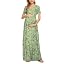 Green White Floral