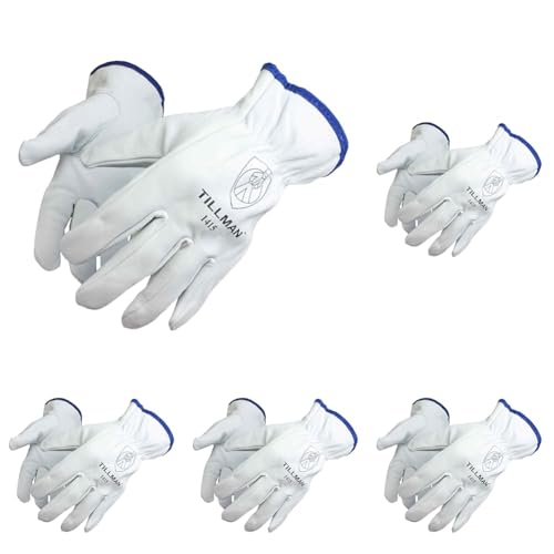Tillman 1415L Top Grain Goatskin Drivers Gloves - L, White Tillman 1415L Top Grain Goatskin Drivers Gloves - L, White