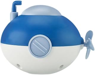 ぜんまい式おもちゃ プール 水遊び 泳ぐ 電池不要(潜水艦 マリンブルー）