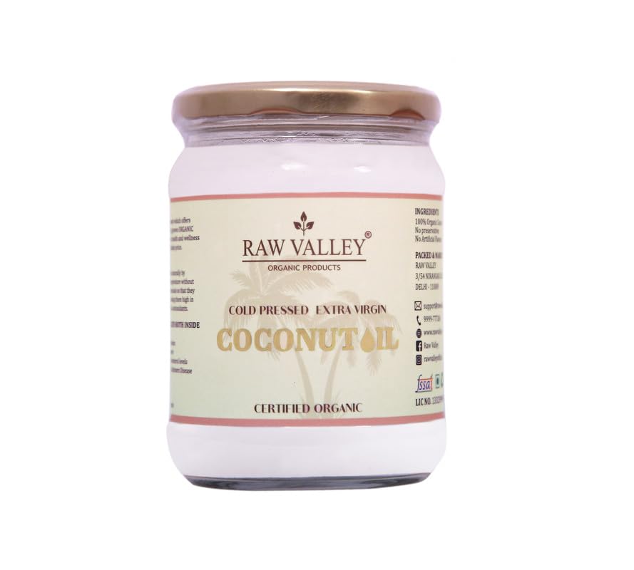 RAW VALLEY ORGANIC EXTRA VIRGIN COCONUT OIL COLD PRESSED| Kolhu/Kachi Ghani | Certified Organic | Chemical Free | Natural (B0CGTSH6BG) Amazon Price History, Amazon Price Tracker