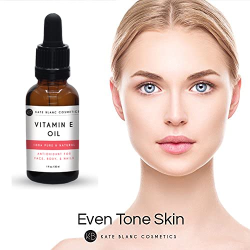 Vitamin E Oil For Skin And Face 1Oz By Kate Blanc. 28,000 Iu. Reduce Appearance Of Surgery Scars, Wrinkles, Dark Spots, Acne. Diy Lip Gloss (1 Oz) #TOP5