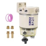 Marine Fuel Filter Water Separator Complete Kit for Outboard-R12T with NPT ZG1/4-19 Replaces Racor