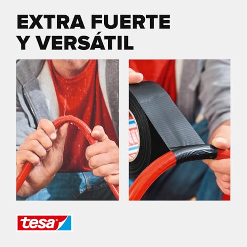 Miniatura 6 de Tesa Cinta Adhesiva Universal Extra Power - Celo Adhesivo Con Fijación Extra Fuerte - Cinta Multiusos Versátil Para Reparaciones, Fijación, Sellado Y Más - Negro - 1 Rollo - 25 M X 50 Mm